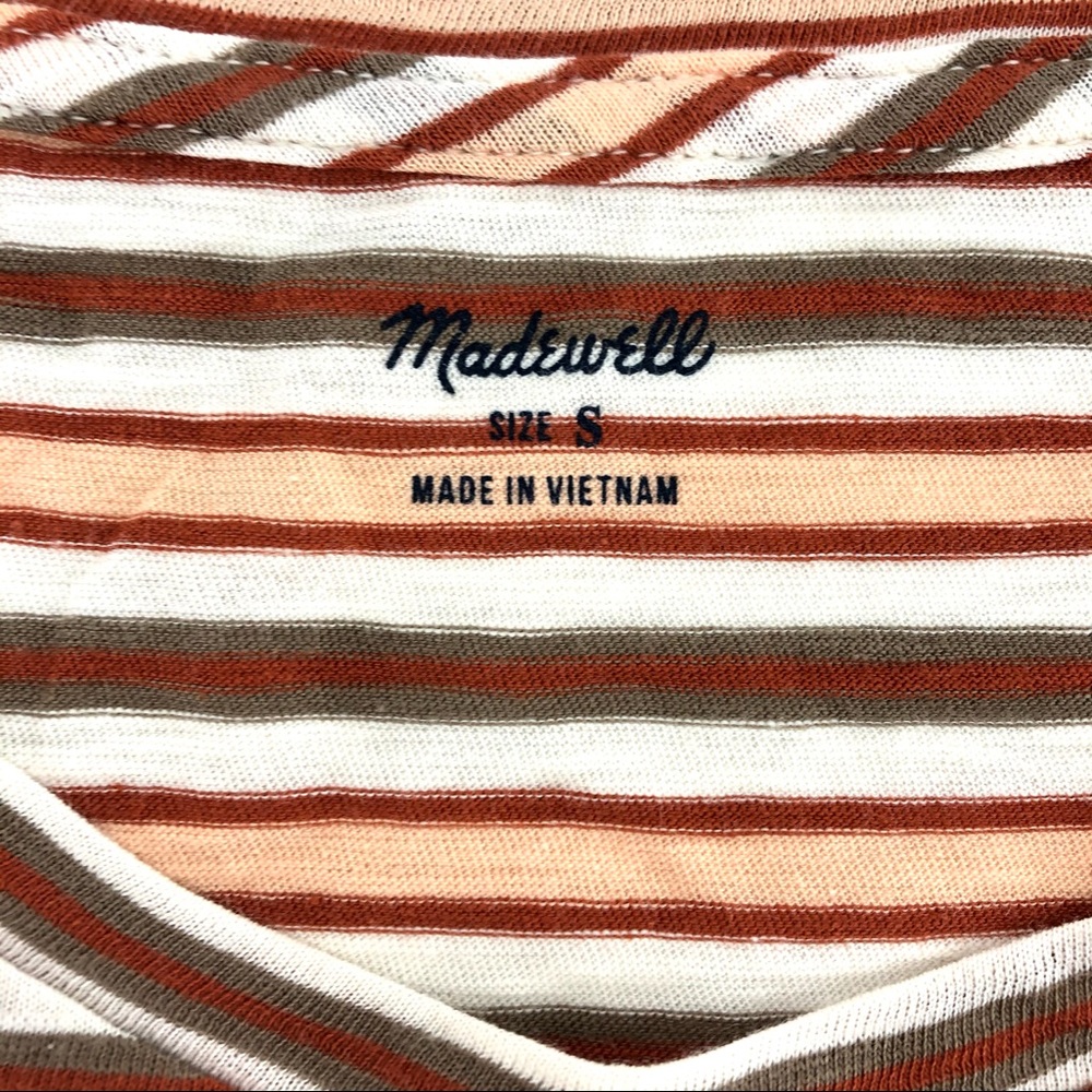Madewell Striped Short Sleeve Tee, S, NWT - Picture 2 of 3